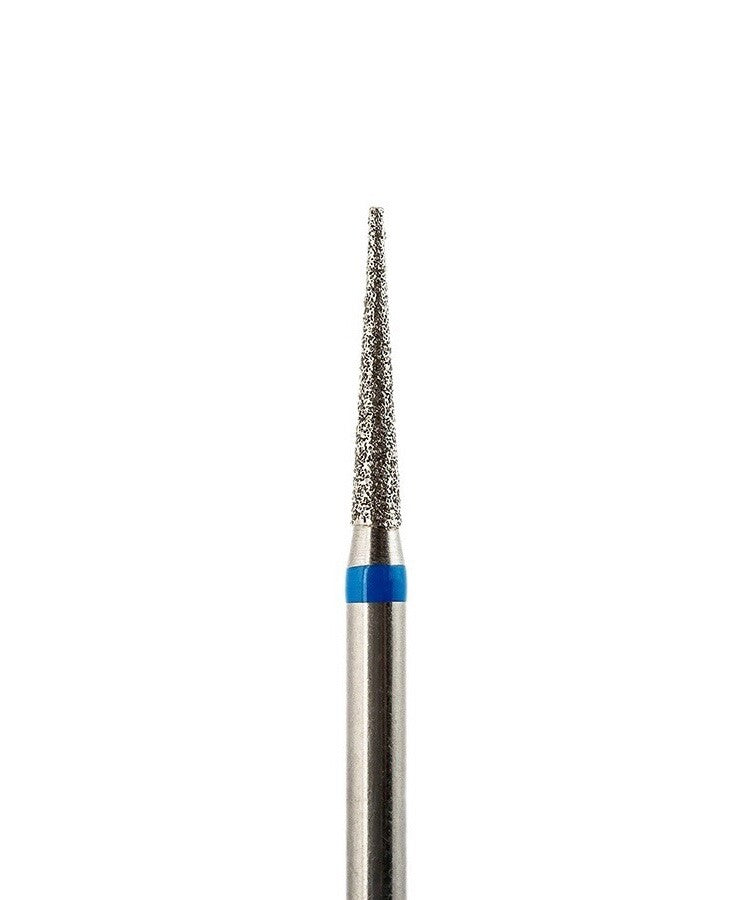 Nail Drill Bits Diamond Medium Needle Cone Cuticle Manicure Tool 1.8mm Blue