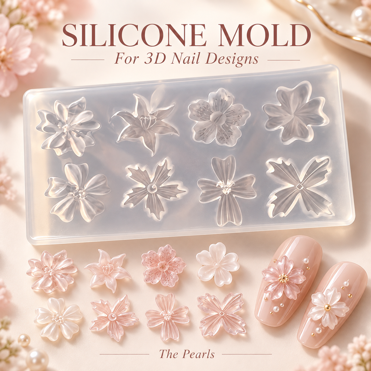 3D Design Nail Art Silicone Mold, Nail Art Design, Nail Art Decorations