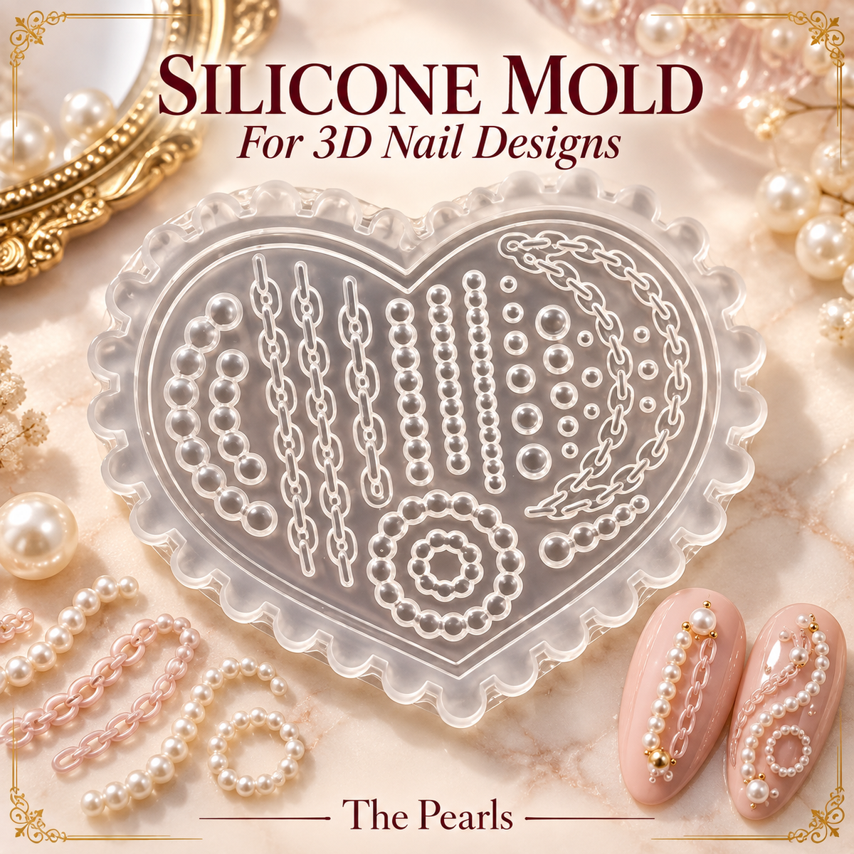 3D Design Nail Art Silicone Mold, Nail Art Design, Nail Art Decorations
