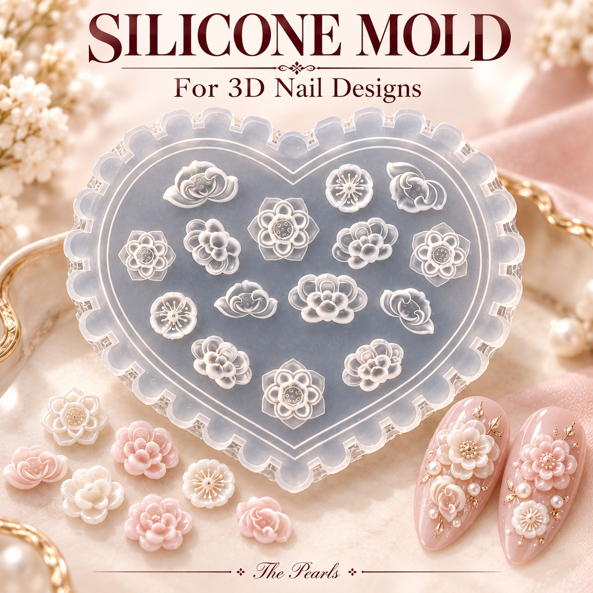 3D Design Nail Art Silicone Mold, Nail Art Design, Nail Art Decorations