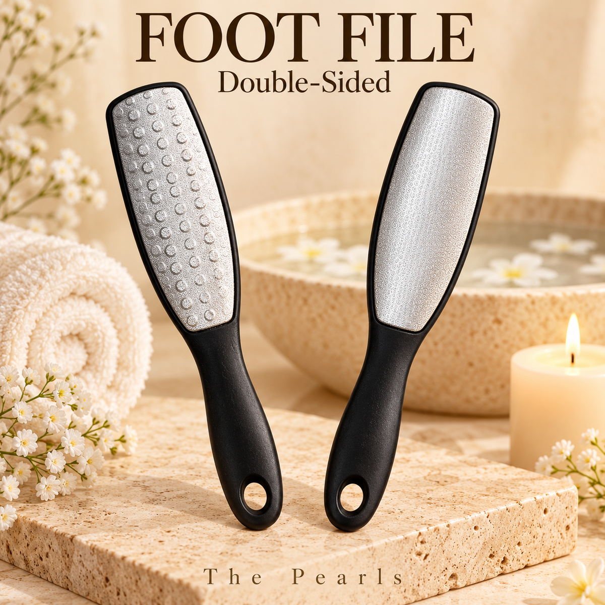 Stainless steel Double Sided Foot File