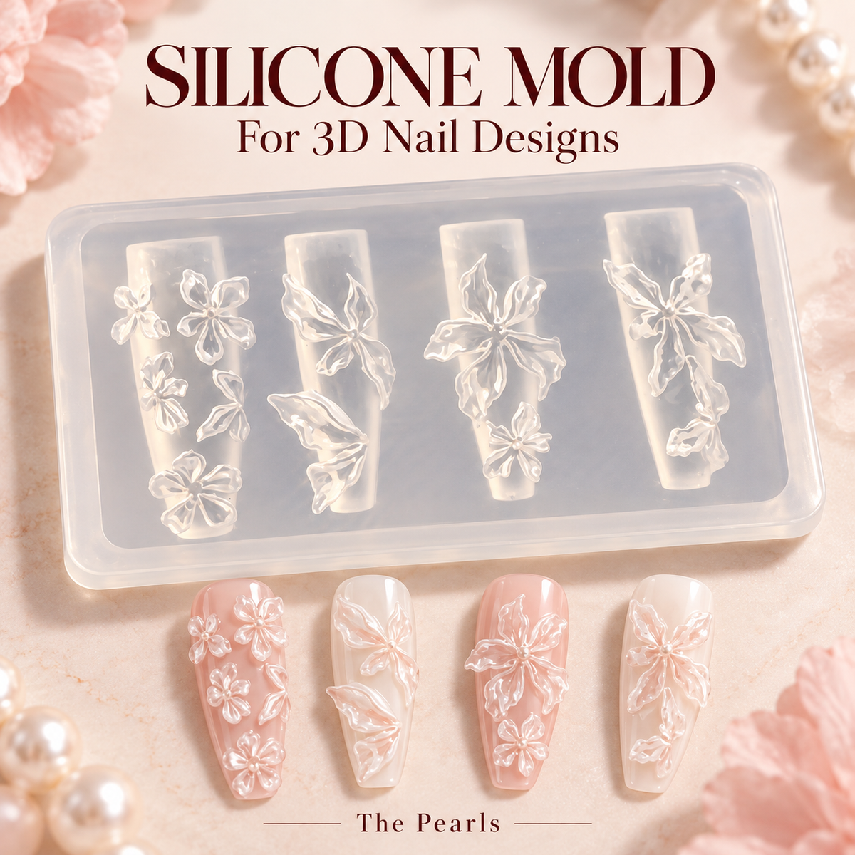 3D Design Nail Art Silicone Mold, Nail Art Design, Nail Art Decorations
