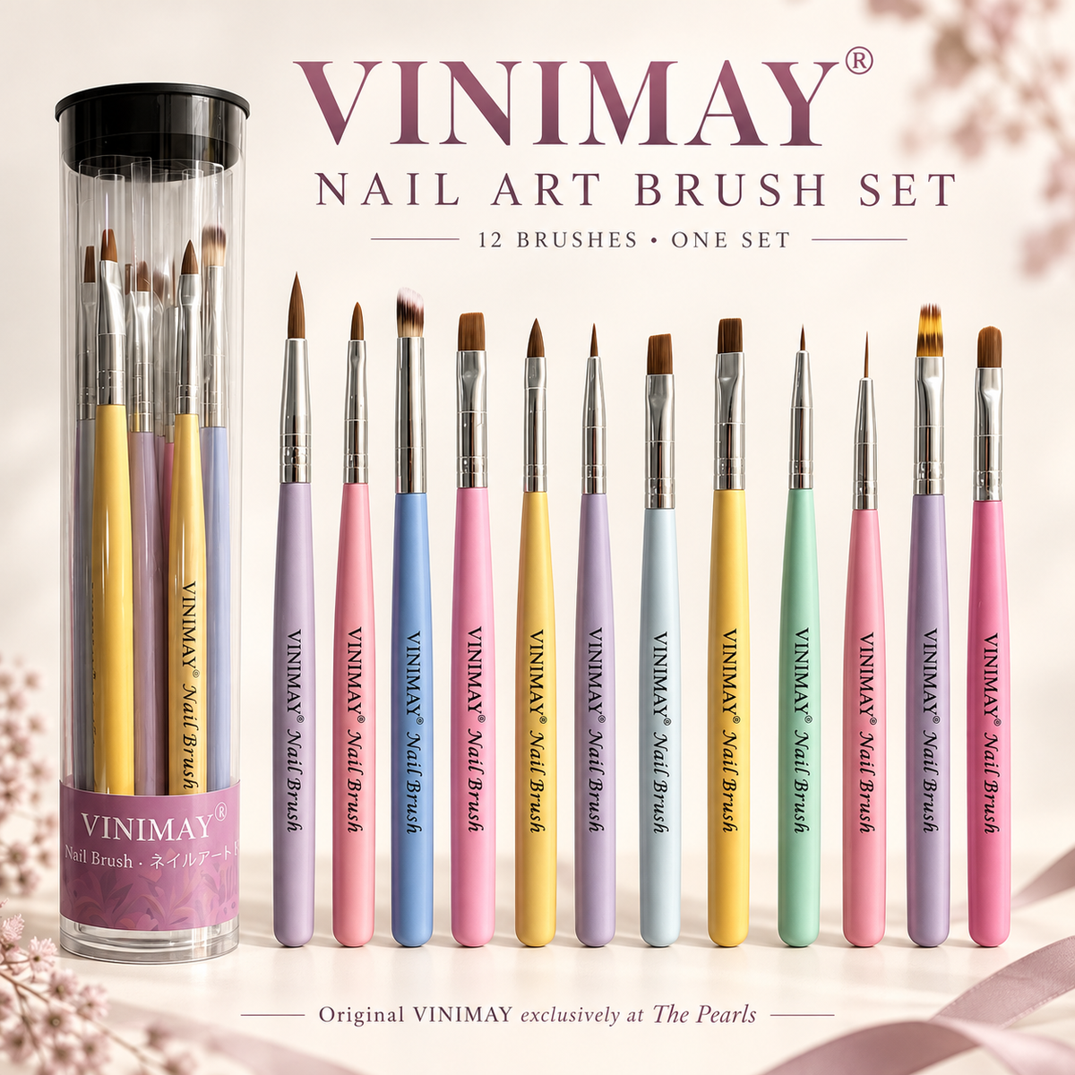 VINIMAY Nail Art Brushes Set 12pcs