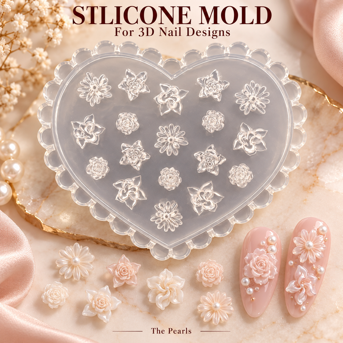3D Design Nail Art Silicone Mold, Nail Art Design, Nail Art Decorations