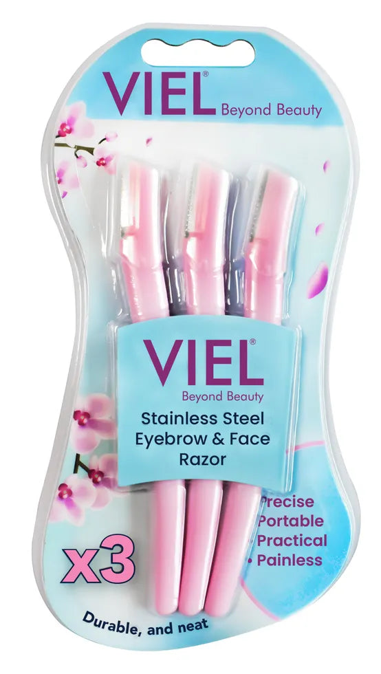 Stainless steel eyebrow & face & Bikini razor-3pcs