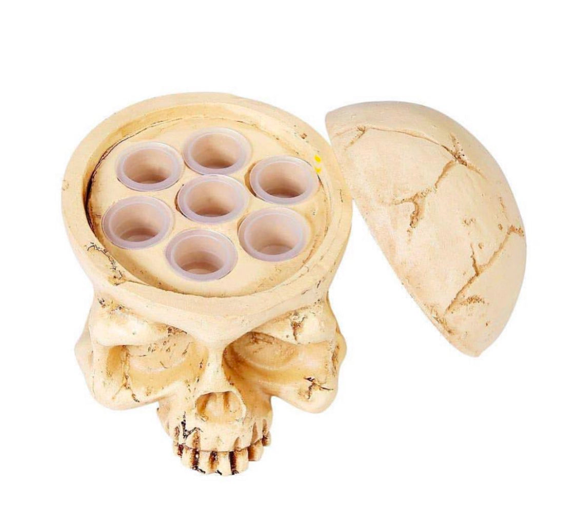Skull Tattoo Ink Cup Holder