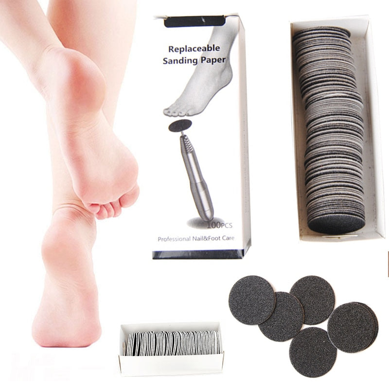 Replaceable Sanding Paper Nail & Foot Care Diamond Disk Nail Drill Bit Dead Skin Callus remover