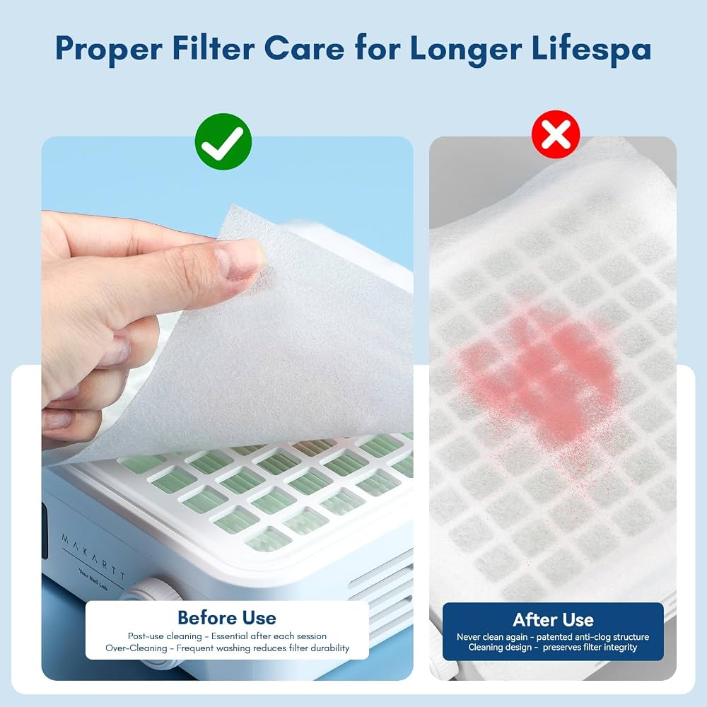 Nail Dust Collector Filter Paper Disposable Napkins Dust Collection