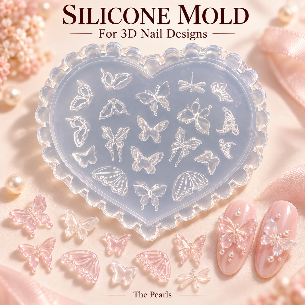 3D Design Nail Art Silicone Mold, Nail Art Design, Nail Art Decorations