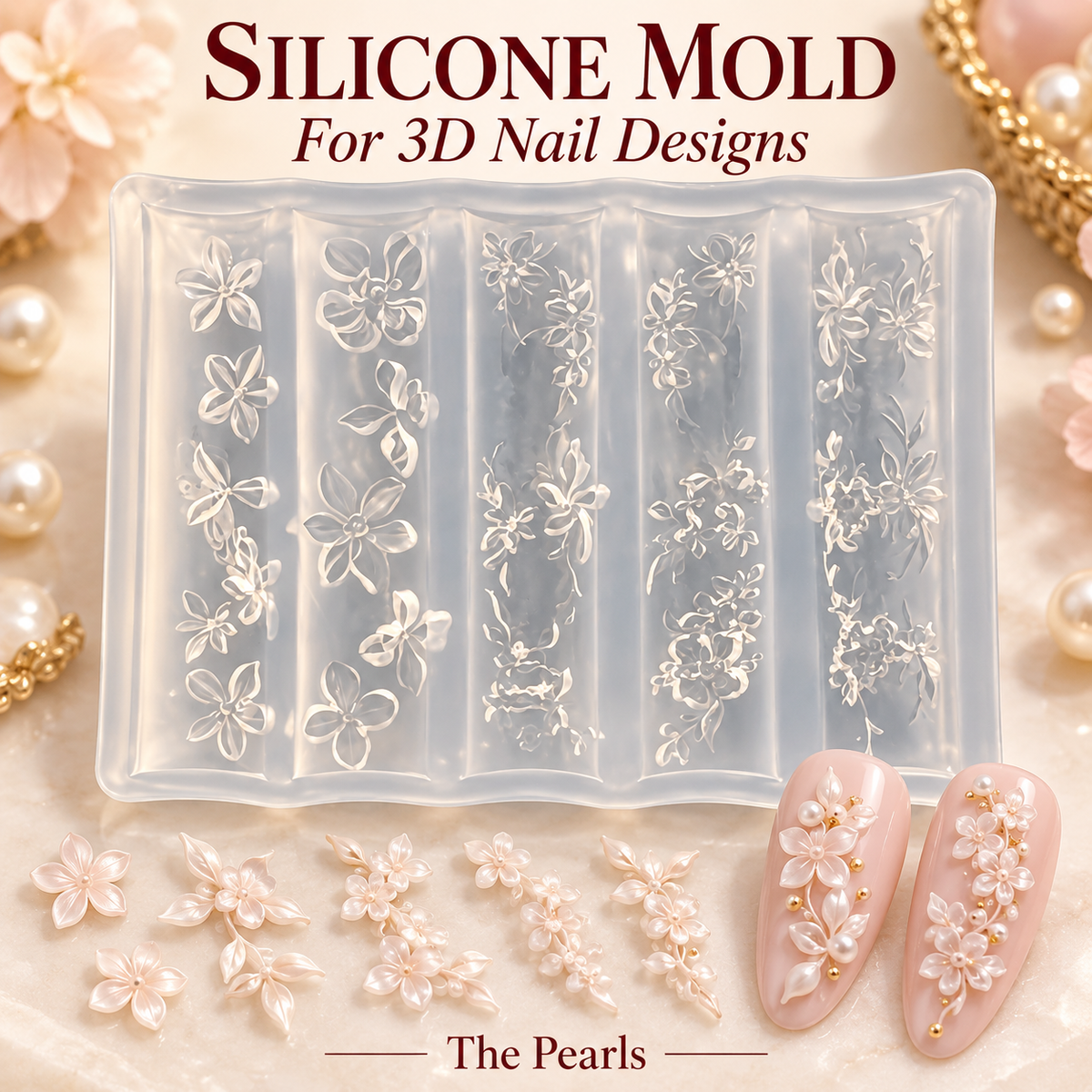 3D Design Nail Art Silicone Mold, Nail Art Design, Nail Art Decorations