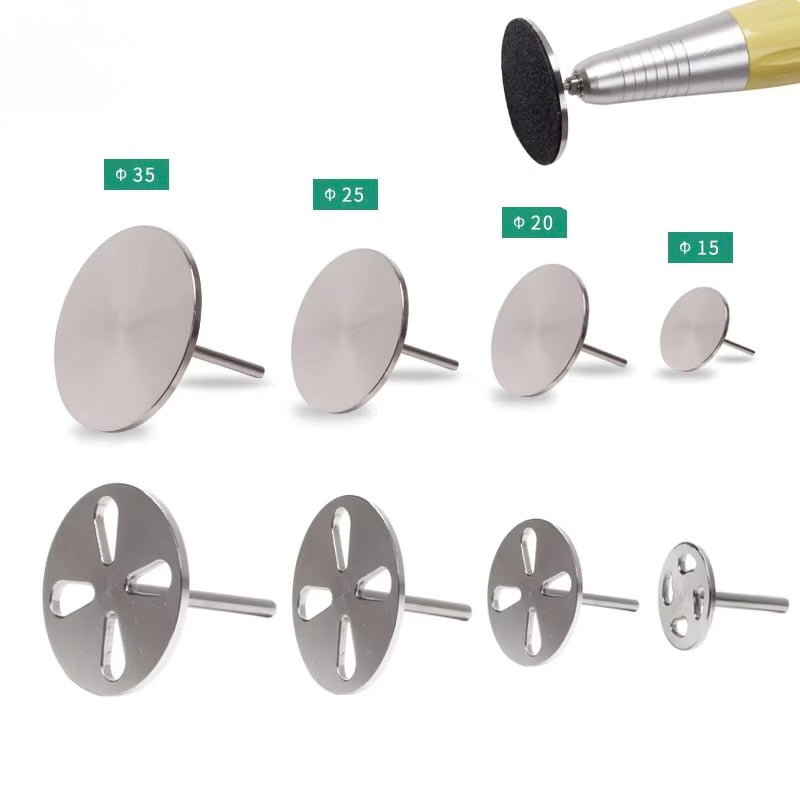 Round Thick Stainless Steel Pedicure Drill Bit Metal Disk for electric Drill Machine Callus Remover Foot Drill