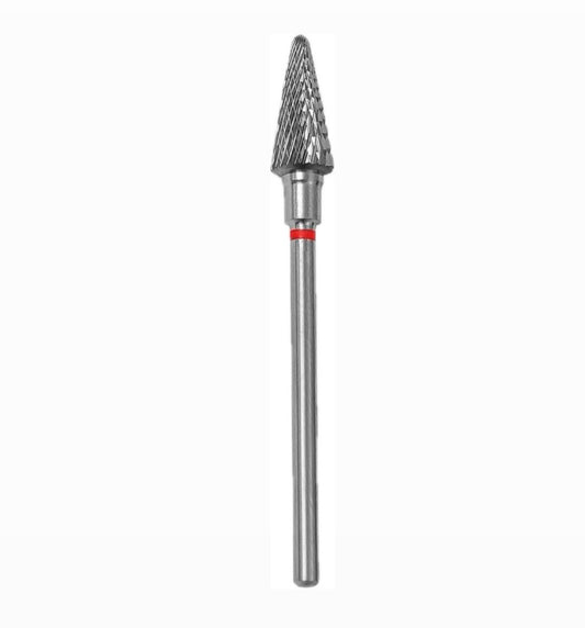 12 Carbide Nail Drill Bit Red Cone Head diameter 6mm