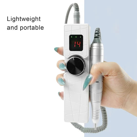 High Quality Slim Cordless Rechargeable Nail Drill Machine