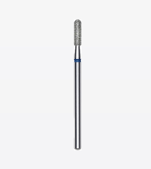 6 Diamond nail drill bit rounded cylinder blue EXPERT head diameter 2,3 mm / working part 8 mm
