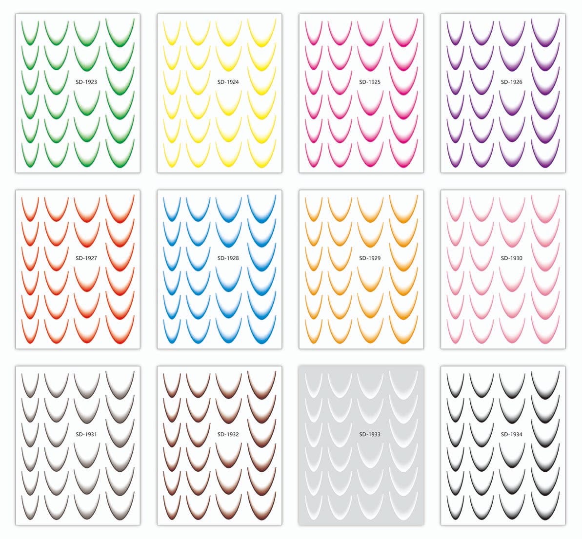 Nail Design Sticker French Ombré