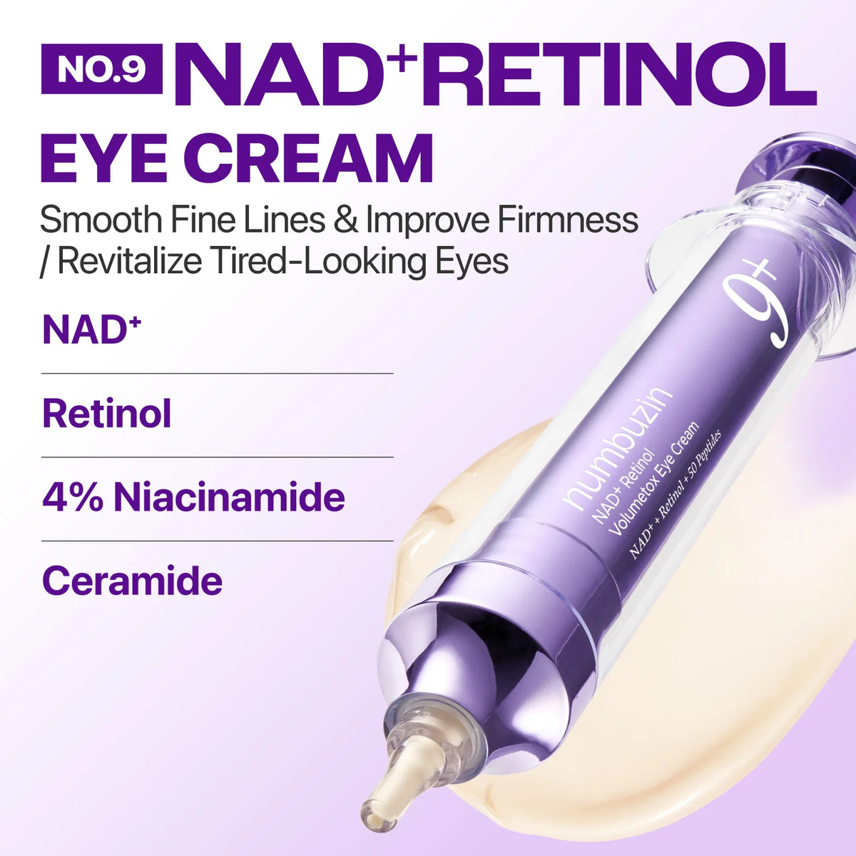 Numbuzin 9+ Retinol Volumetox Eye Cream