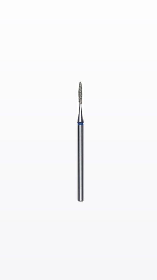 9 Diamond nail drill bit flame blue EXPERT head diameter 1,4 mm / working part 8 mm
