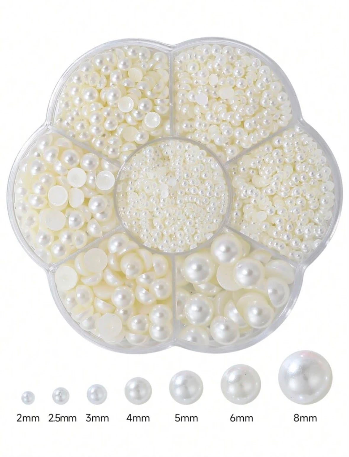 Pearl Nail art Decoration, Half Round Pearl Accessories for Nails