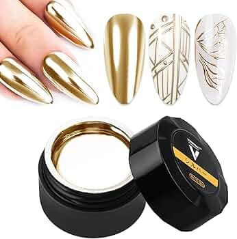 Metallic Mirror Nail Art Painting Gel