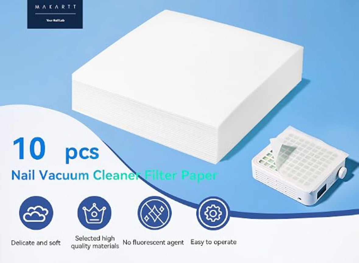 Nail Dust Collector Filter Paper Disposable Napkins Dust Collection