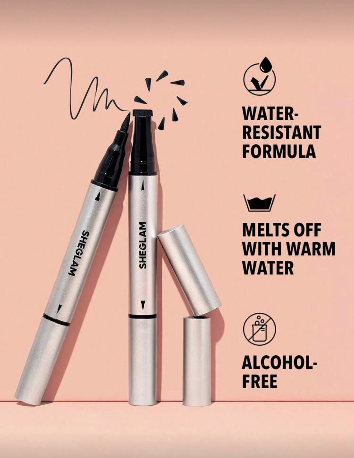 SHEGLAM wing it waterproof eyeliner duo 2in1