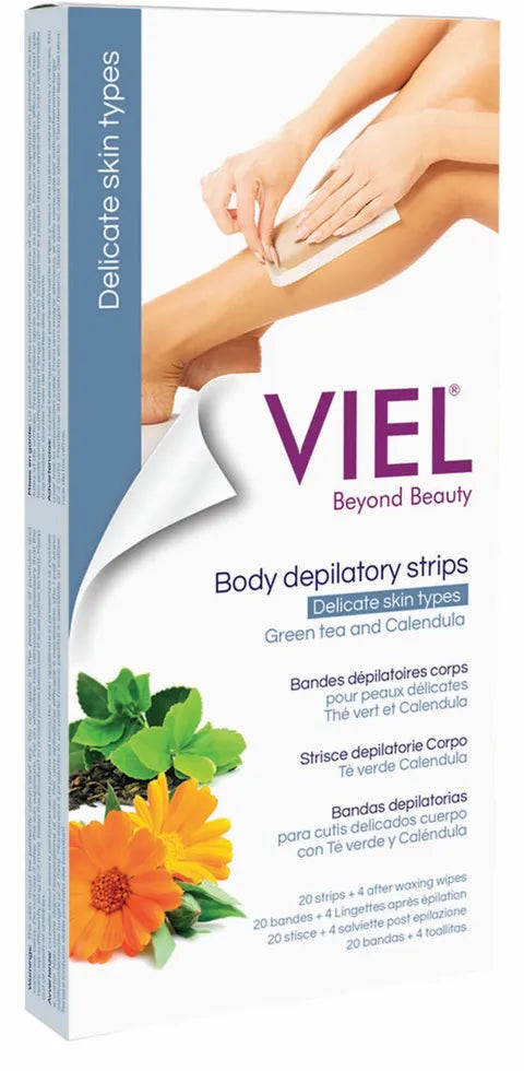 VIEL Body Depilatory Wax Strips+after waxing wipes