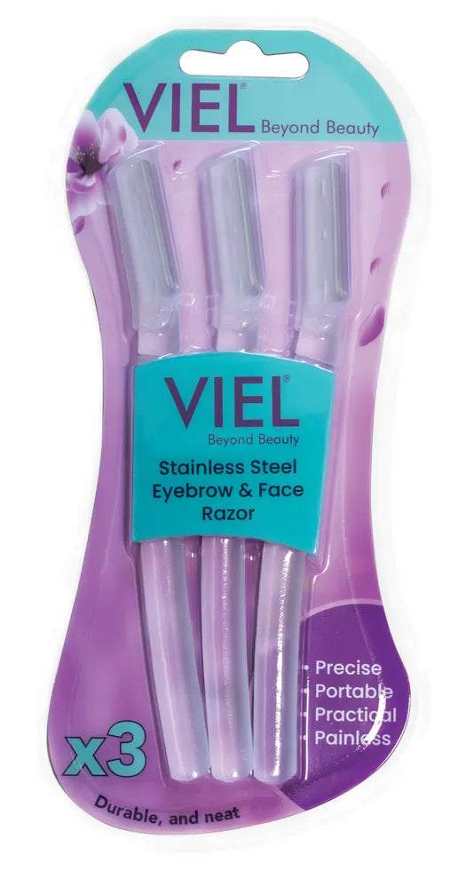 Stainless steel eyebrow & face & Bikini razor-3pcs