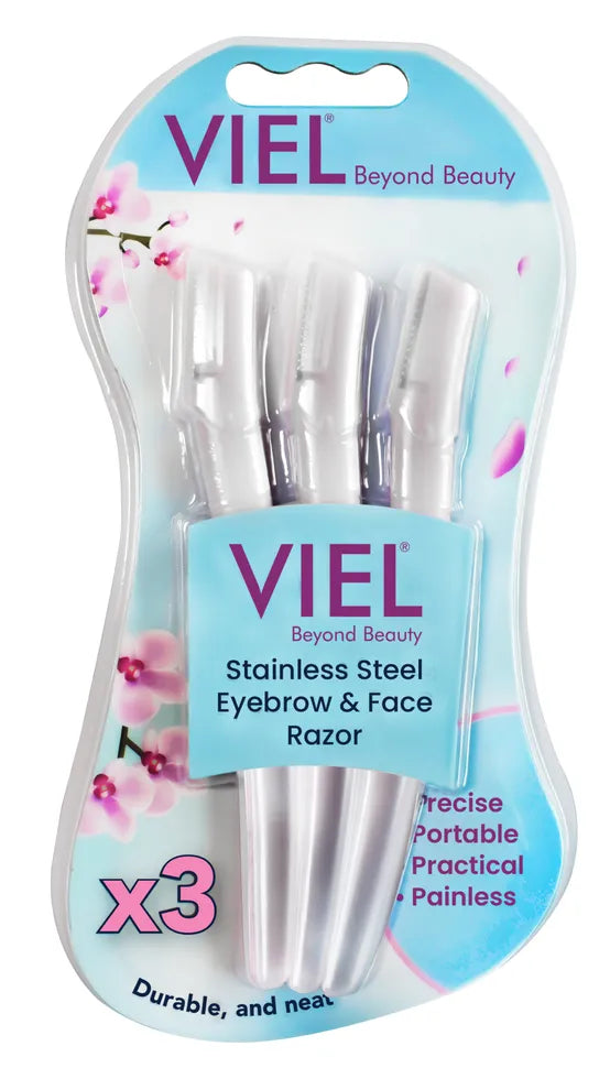 Stainless steel eyebrow & face & Bikini razor-3pcs