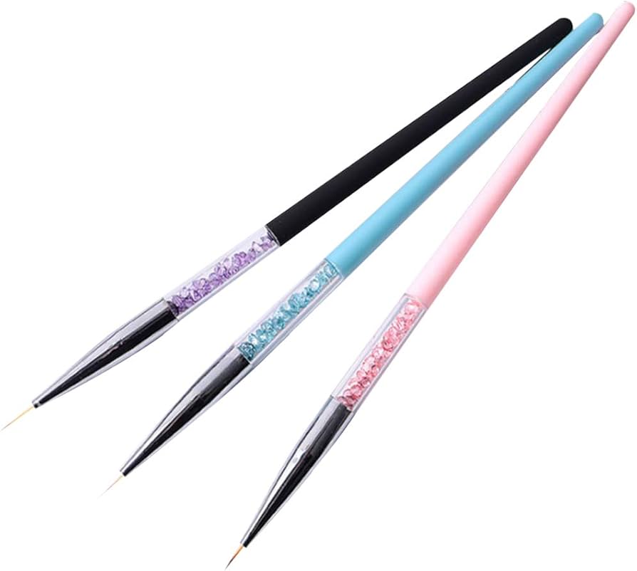Nail Art Liner Brushes Set 3 pcs