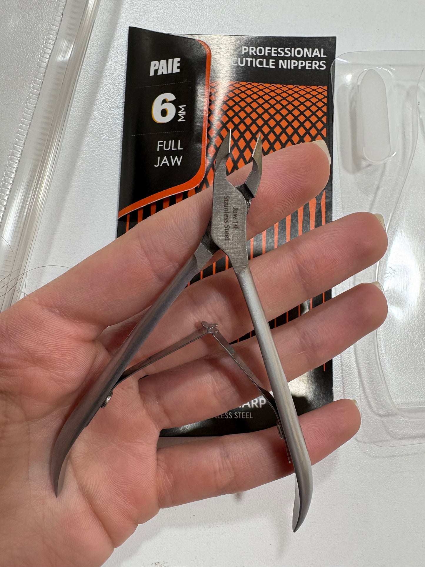 PAIE Professional Cuticle Nipper 6MM Jaw 14