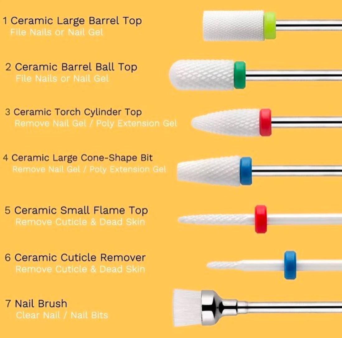 Ceramic Drill Head Set (7pcs)